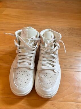 Pink and White Nike Air Jordans
